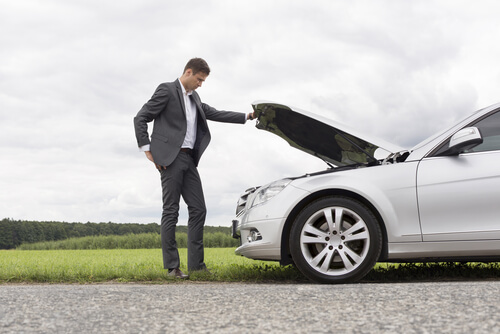 Kunde har nedbrud på bilen